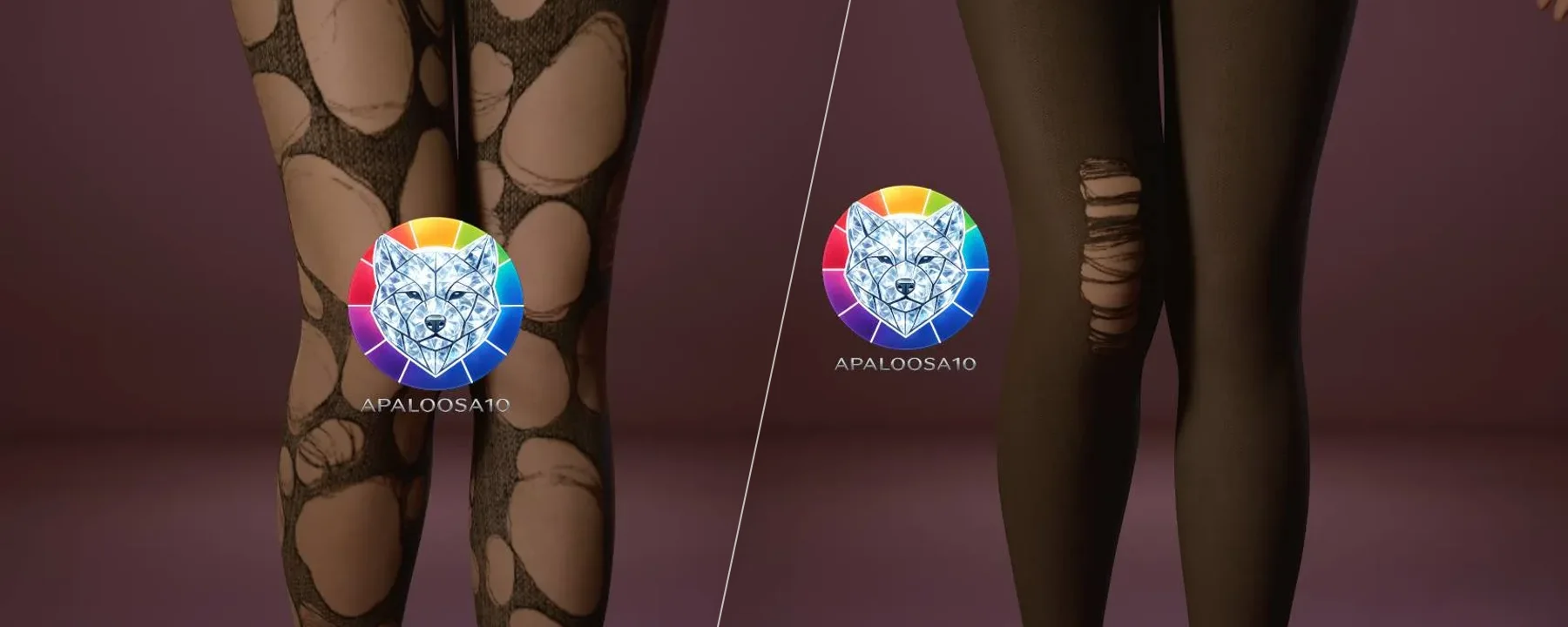 ✨ Distressed Sheer Tights (Color Wheel Friendly) ✨ — ✨ Distressed Sheer Tights (Color Wheel Friendly) ✨ screenshots 1–2