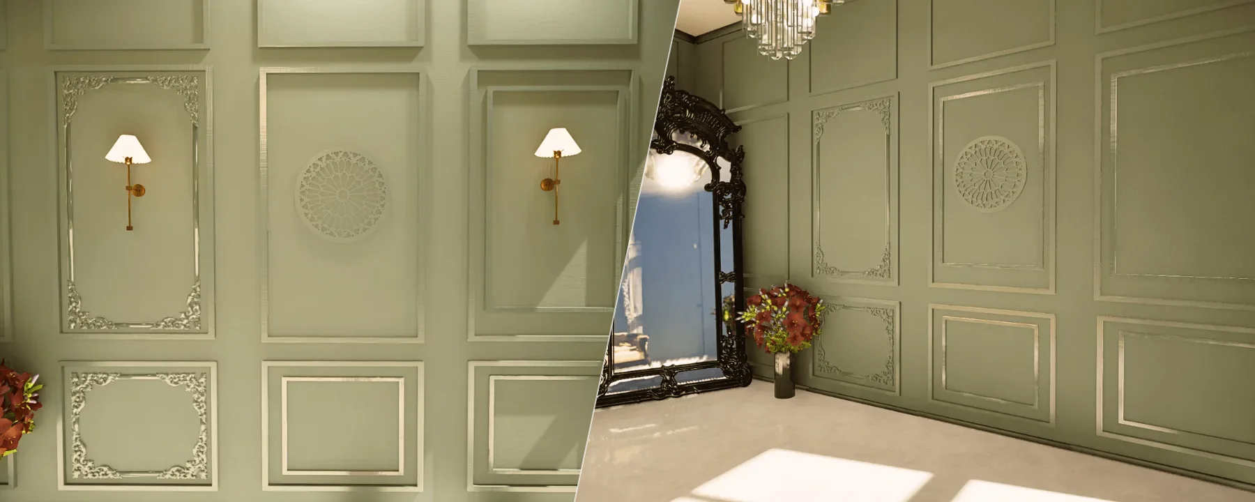 Recolorable Wall Paneling Set 2 (Inner Detailing) — Recolorable Wall Paneling Set 2 (Inner Detailing) screenshots 1–2