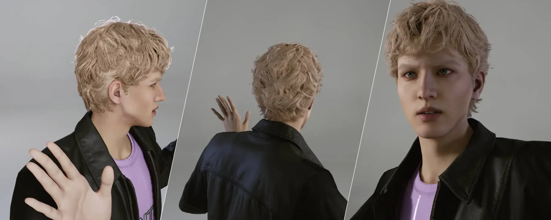 Niven Hair 44 - Isaac Hair (Males) [Physics] — Niven Hair 44 - Isaac Hair (Males) [Physics] screenshots 1–3
