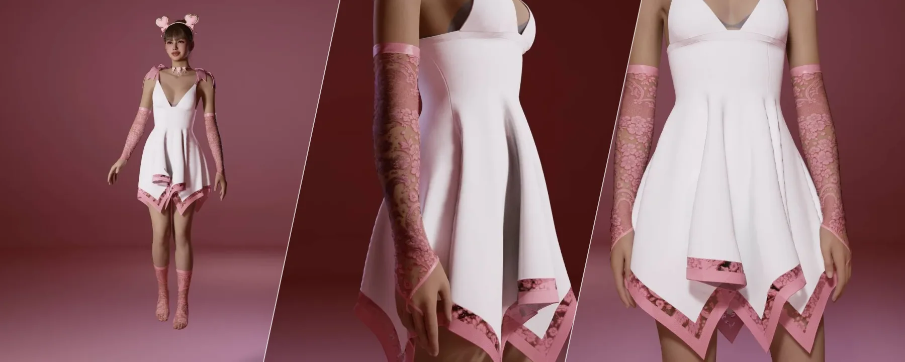 💕  Valentine Lace Arm Gloves 💕 — 💕  Valentine Lace Arm Gloves 💕 screenshots 1–3