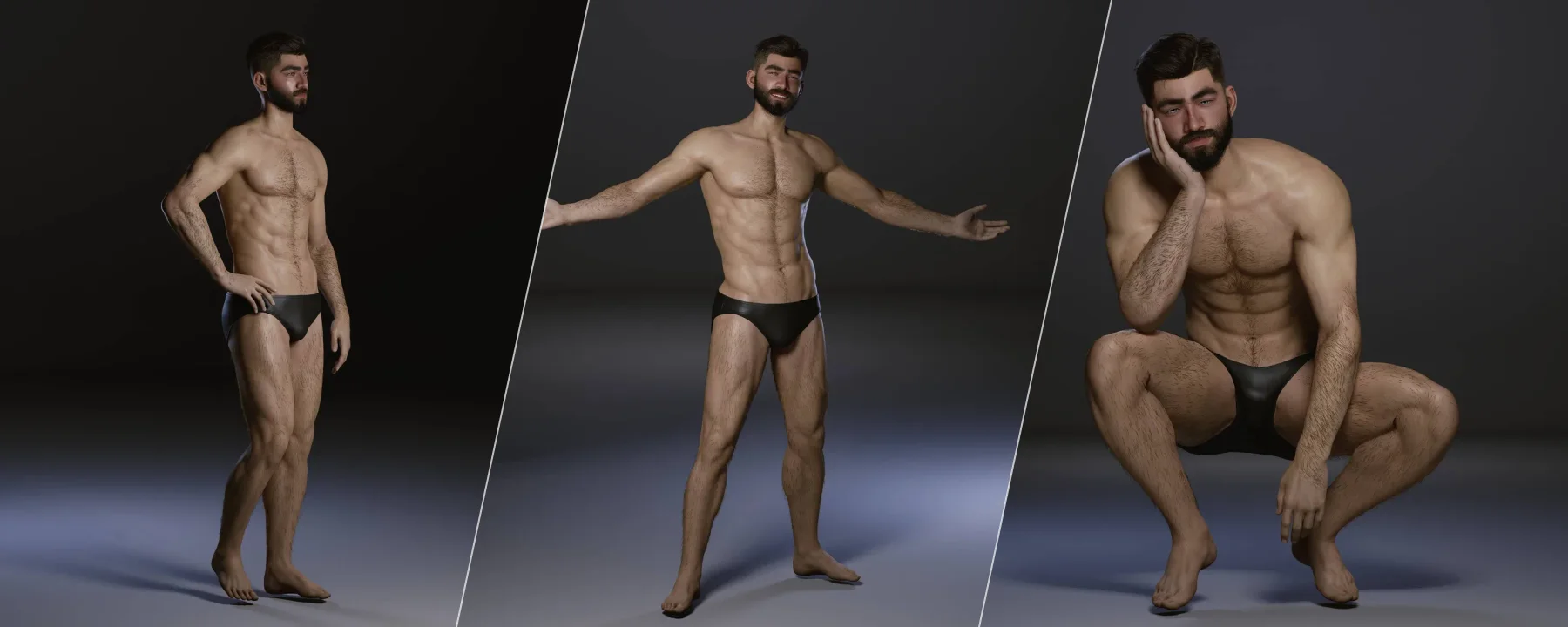 Body Hair 3D — Body Hair 3D screenshots 1–3