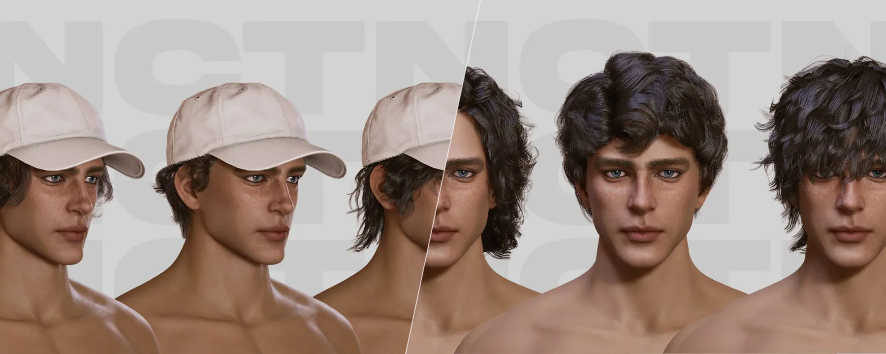 NCTN Male Wavy Hair Collection — NCTN Male Wavy Hair Collection screenshots 1–2