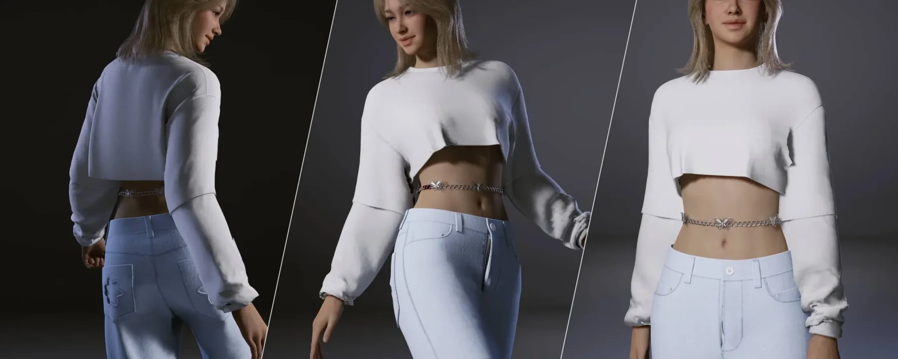 ✨  Asymmetrical Cropped Sweat Top ✨ — ✨  Asymmetrical Cropped Sweat Top ✨ screenshots 1–3