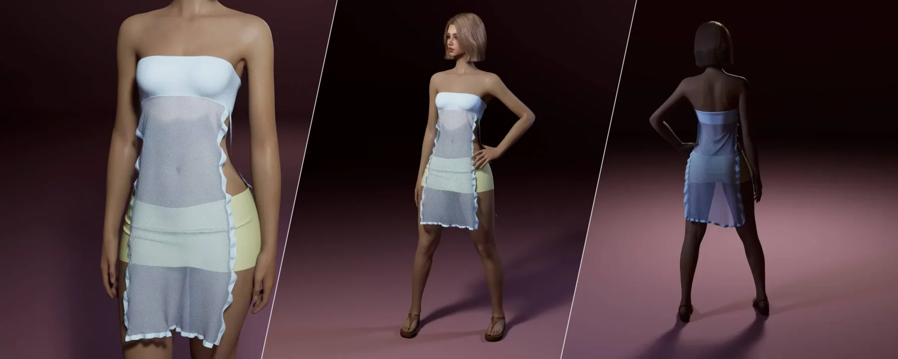 Strapless Long Flowy Top  — Strapless Long Flowy Top  screenshots 1–3
