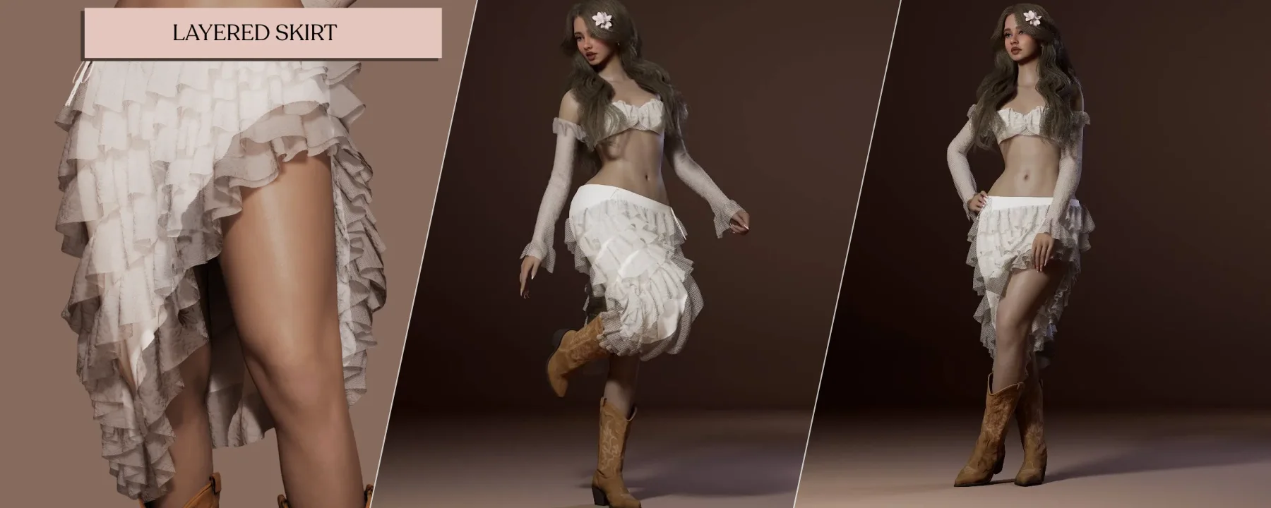 Layered Lace Skirt — Layered Lace Skirt screenshots 1–3