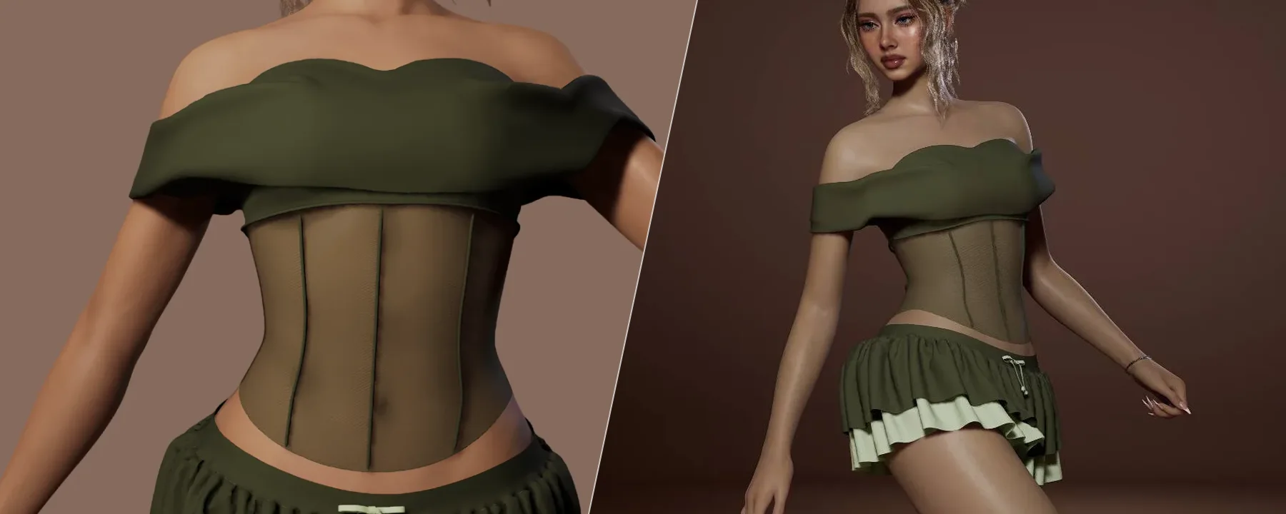 Off Shoulder Corset — Off Shoulder Corset screenshots 1–2