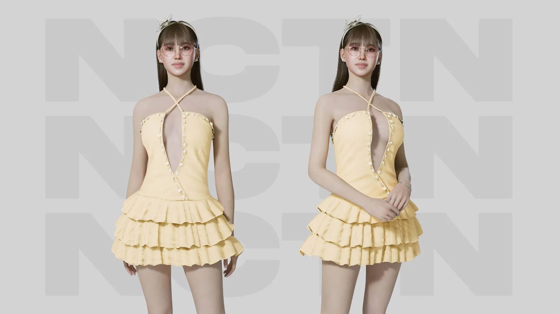 NCTN Sunflare Ruffle Dress — 1