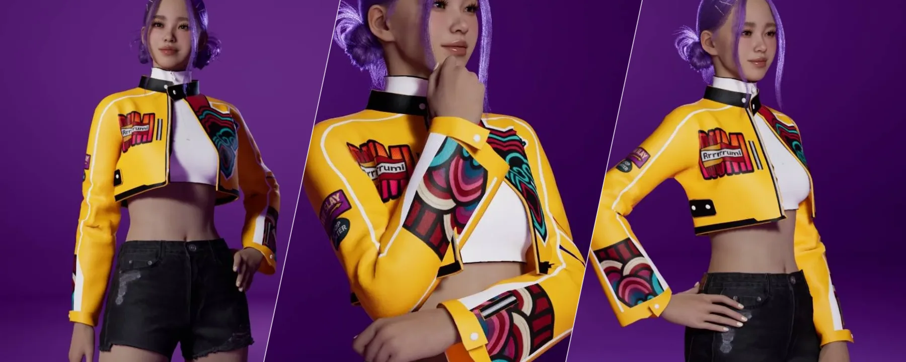  🏁 Neo-Racer Jacket / RUMI — 🏁 Neo-Racer Jacket / RUMI screenshots 1–3