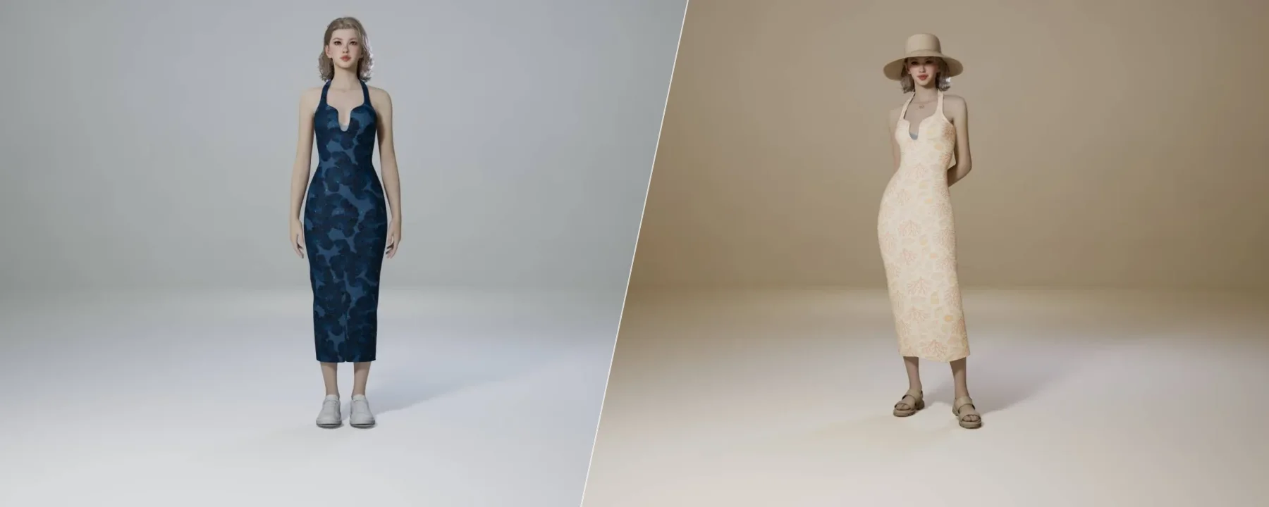  Backless Long Dress🌞 — Backless Long Dress🌞 screenshots 1–2