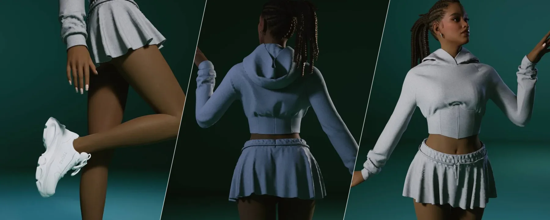 👕Top Hoodie Cropped Sculpté — 👕Top Hoodie Cropped Sculpté screenshots 1–3