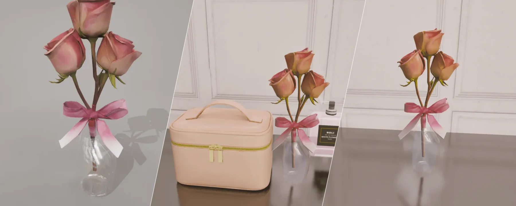 Roses in vase — Roses in vase screenshots 1–3