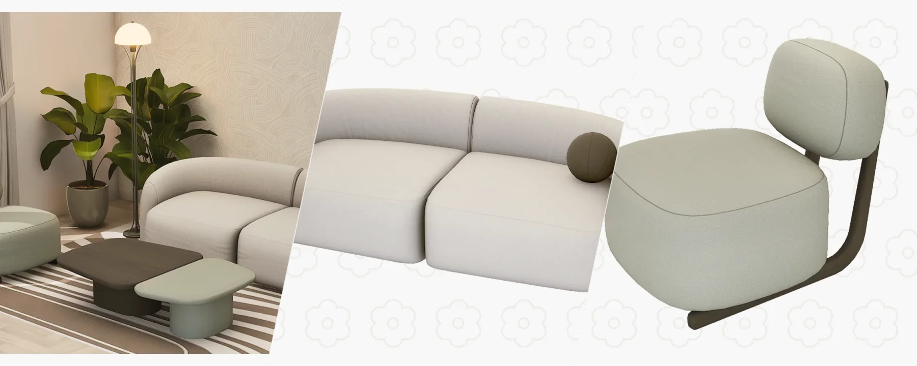 Nuvia Living Room Set — Nuvia Living Room Set screenshots 1–3