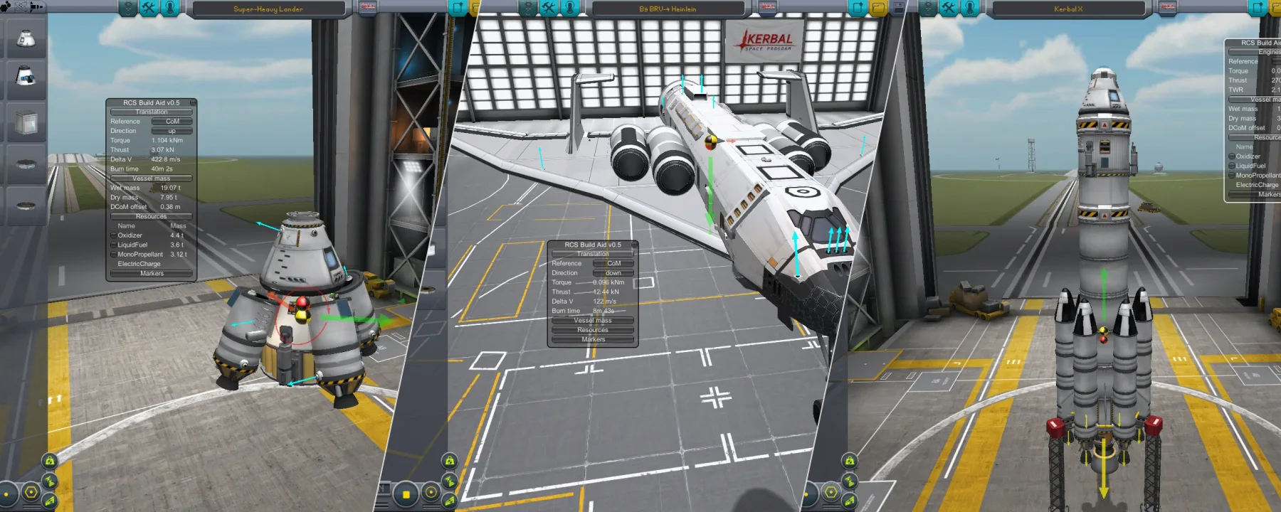 RCS Build Aid — RCS Build Aid screenshots 1–3