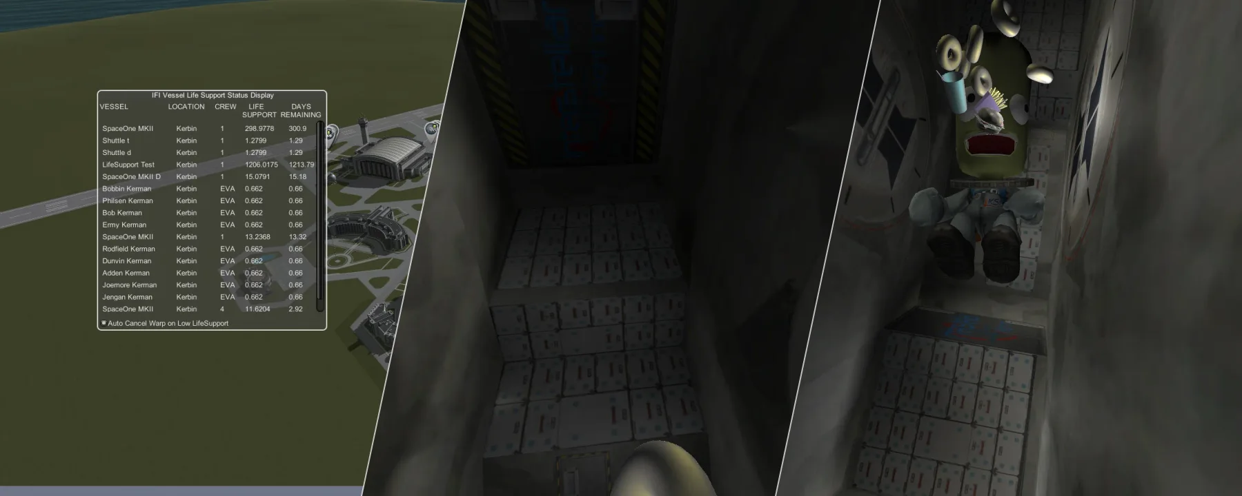 Interstellar Flight Inc. - Kerbal Life Support Mod — Interstellar Flight Inc. - Kerbal Life Support Mod screenshots 1–3