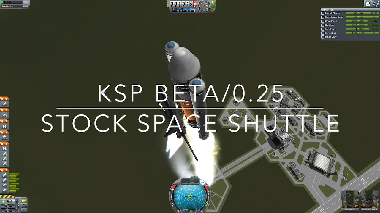 Stock Space Shuttle Cargo Bay, OMS, Easy to Fly — Title