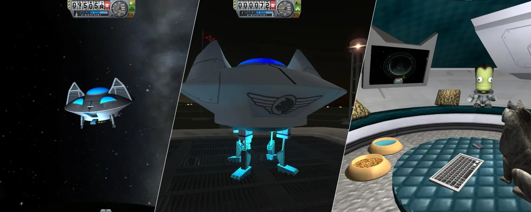 The Meow Lander — The Meow Lander screenshots 1–3