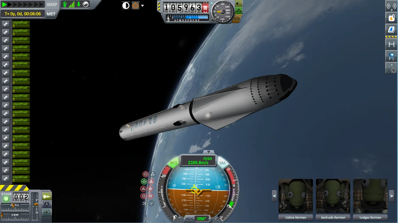 SpaceX ITS — In orbit