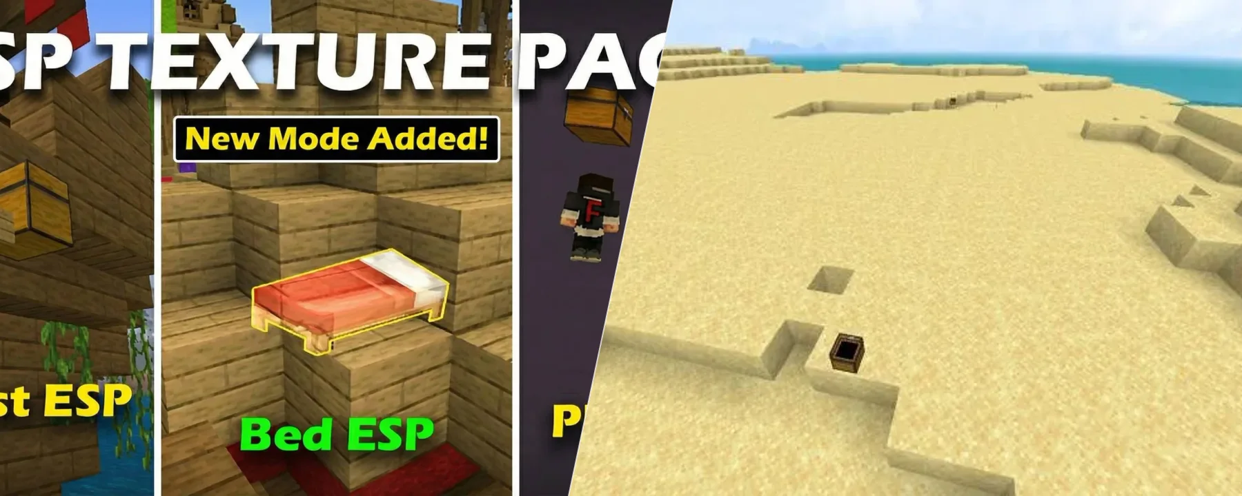 ESP Texture Pack | Chest esp, Mobs esp, Player esp, Beds esp, etc — ESP Texture Pack | Chest esp, Mobs esp, Player esp, Beds esp, etc screenshots 1–2