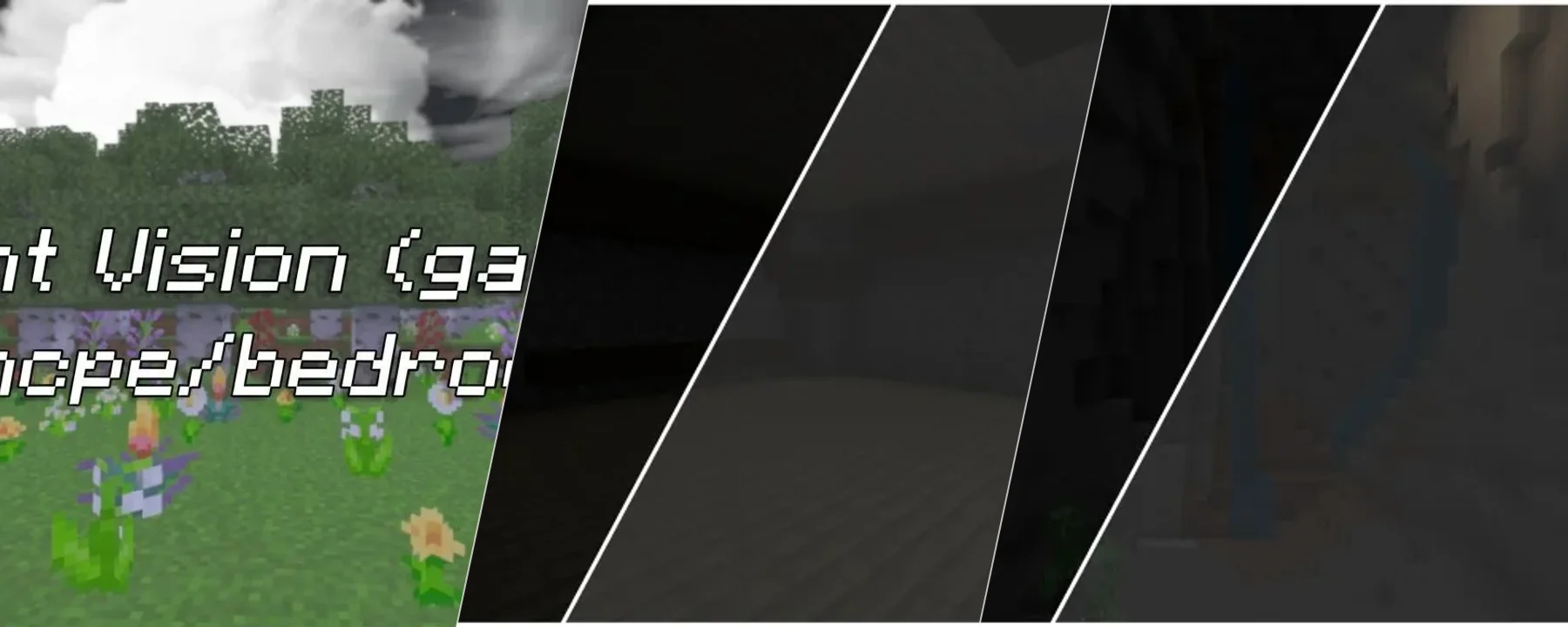 Night Vision texture pack | Gamma Method | Supports Render dragon — Night Vision texture pack | Gamma Method | Supports Render dragon screenshots 1–3