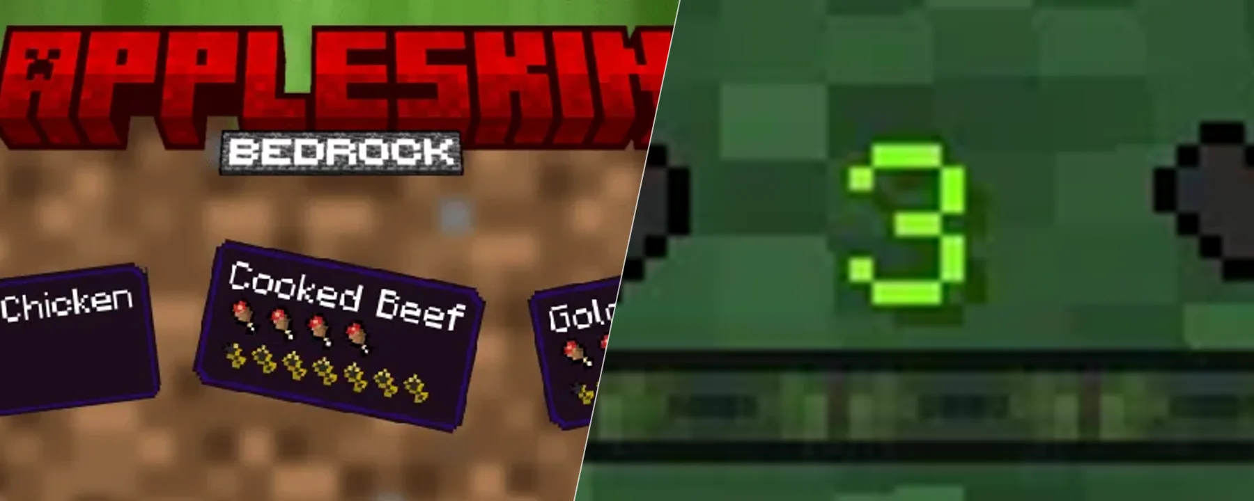 AppleSkin Bedrock (Unofficial Port) — AppleSkin Bedrock (Unofficial Port) screenshots 1–2