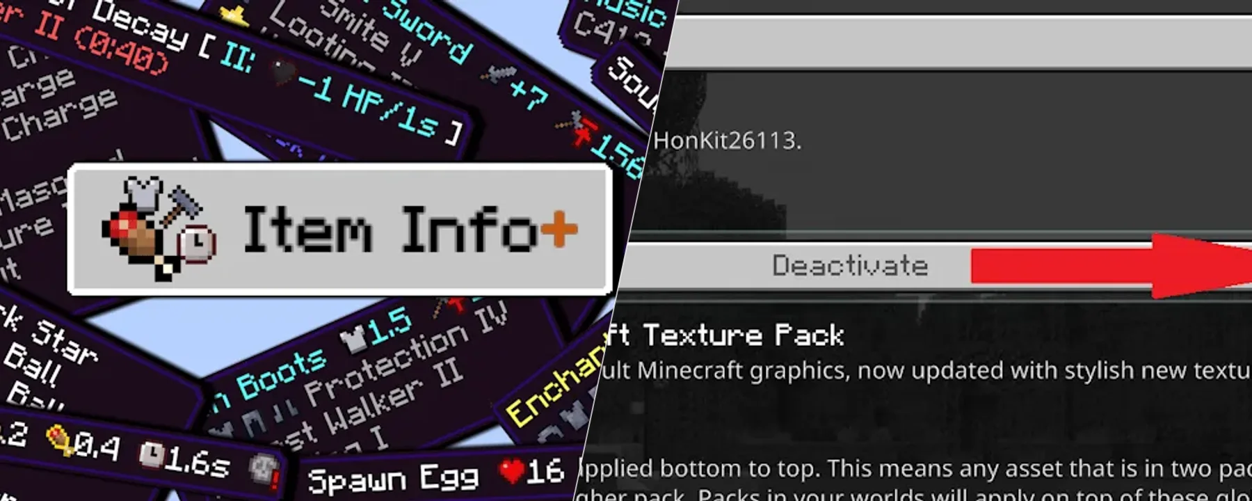 Item Info+ — Item Info+ screenshots 1–2