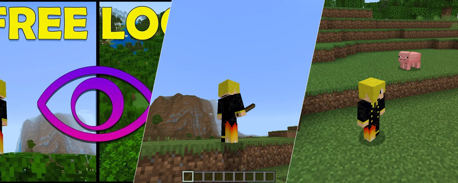 Free Look Texture Pack | Dynamic 3rd person view | free look — Free Look Texture Pack | Dynamic 3rd person view | free look screenshots 1–3