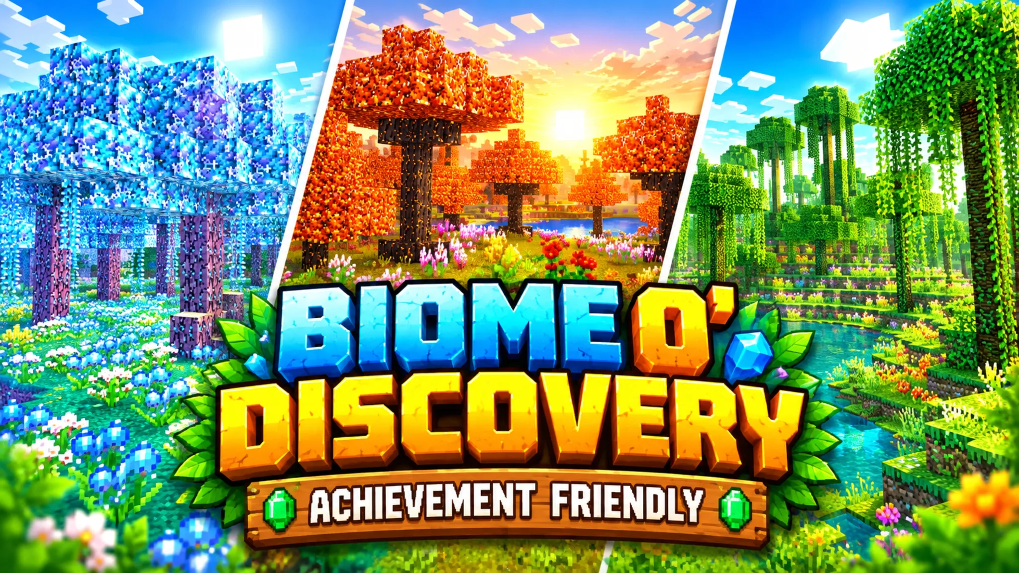 Biomes O' Discovery [Achievement Friendly] — MCPEDL