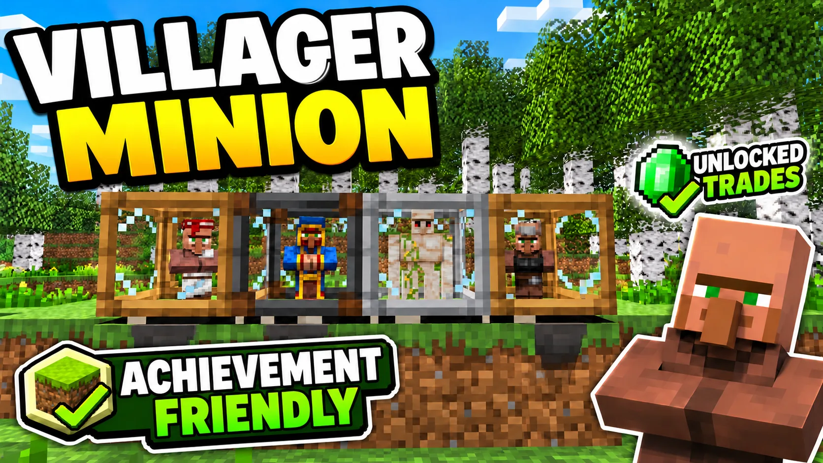 Villager Minion [Achievement Friendly] — MCPEDL