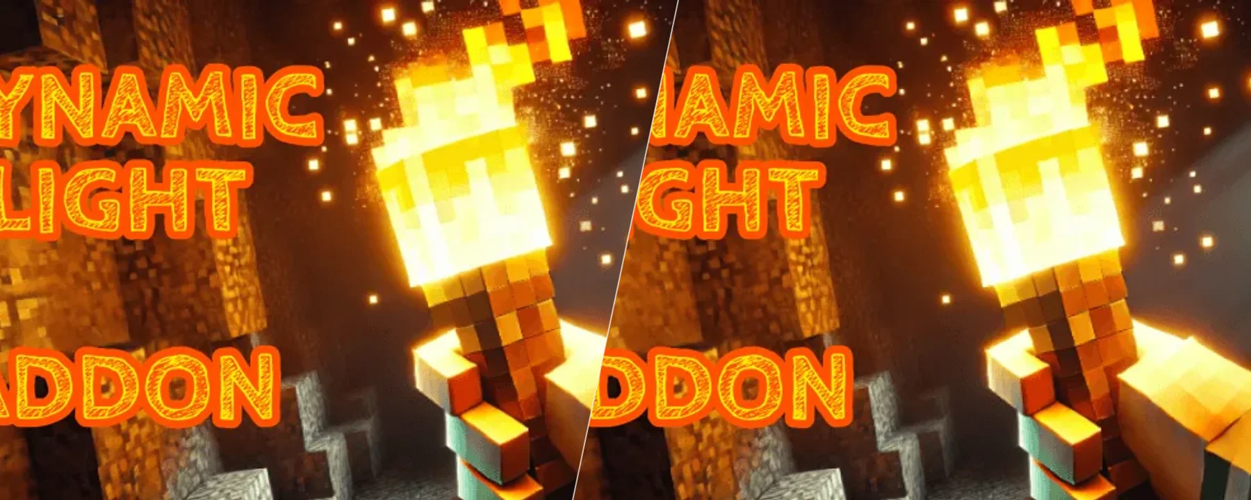 Dynamic Light Addon + Offhand Torch (Second Hand) (Achievements Friendly) — Dynamic Light Addon + Offhand Torch (Second Hand) (Achievements Friendly) screenshots 1–2