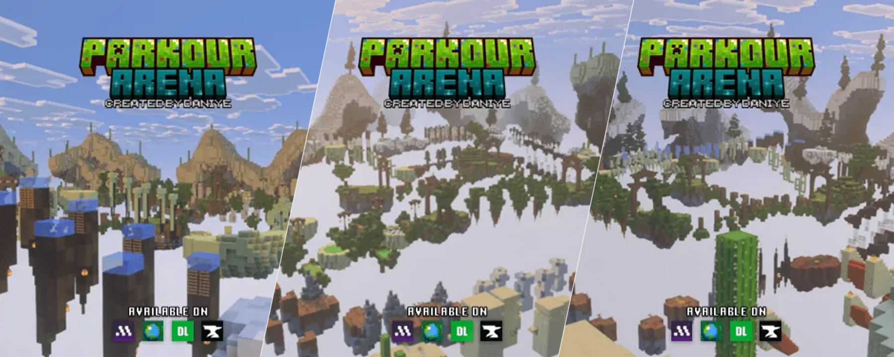 Parkour Arena — Parkour Arena screenshots 1–3