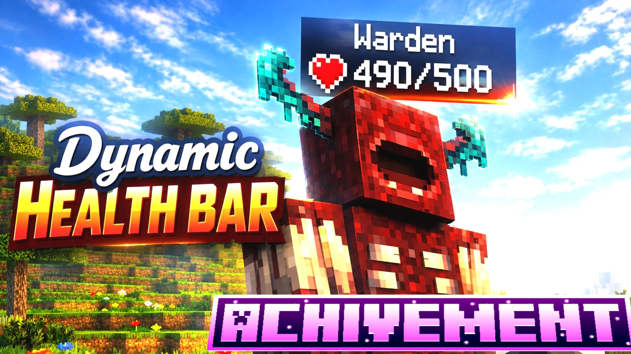  DHealth & Damage Bar [Achievement Friendly] — MCPEDL