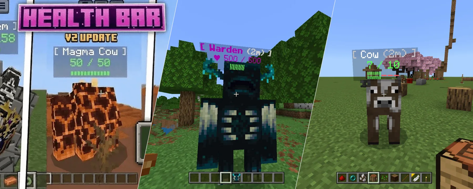 Health Bar addon works with all mobs — Health Bar addon works with all mobs screenshots 1–3