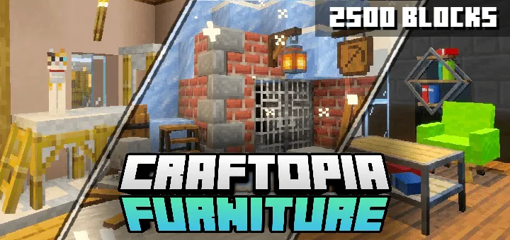 Craftopia Furniture | +2000 BLOCKS ✨ — MCPEDL