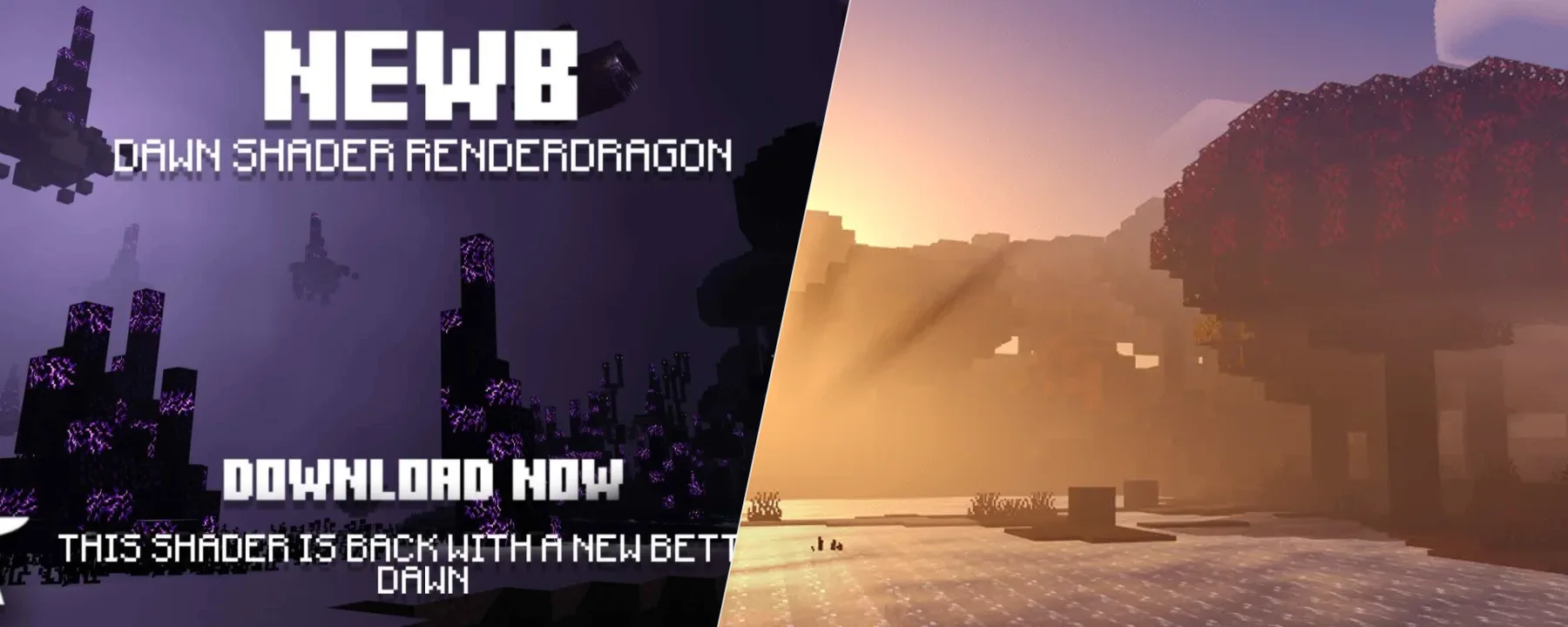 Newb X Dawn Shader | Compatible With Minecraft v26.50 — Newb X Dawn Shader | Compatible With Minecraft v26.50 screenshots 1–2