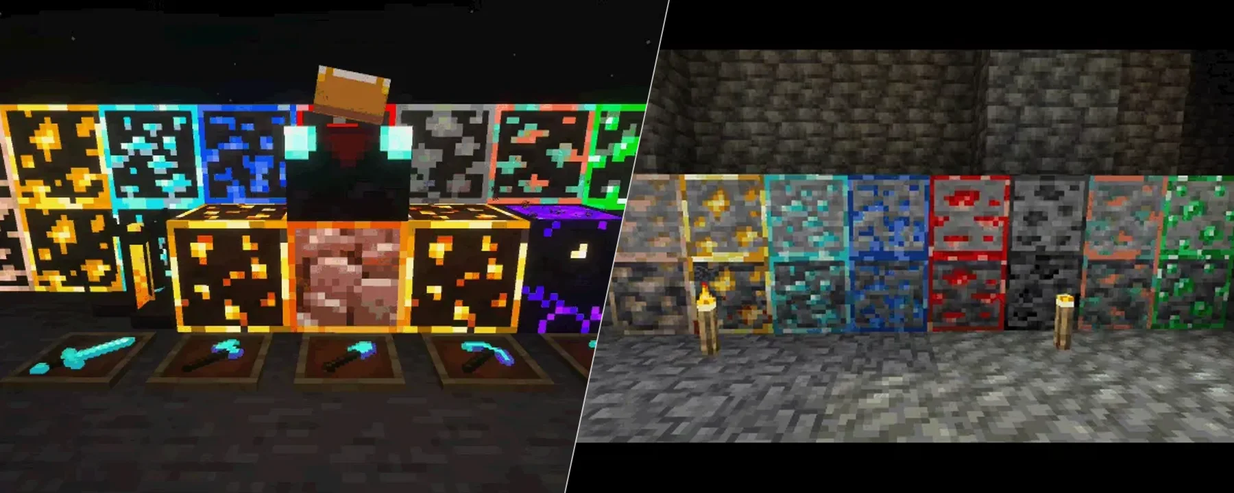 Glowing Ores, Blocks & Items [Beta] — Glowing Ores, Blocks & Items [Beta] screenshots 1–2