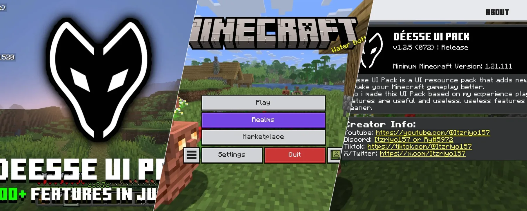 Déesse UI Pack — Déesse UI Pack screenshots 1–3