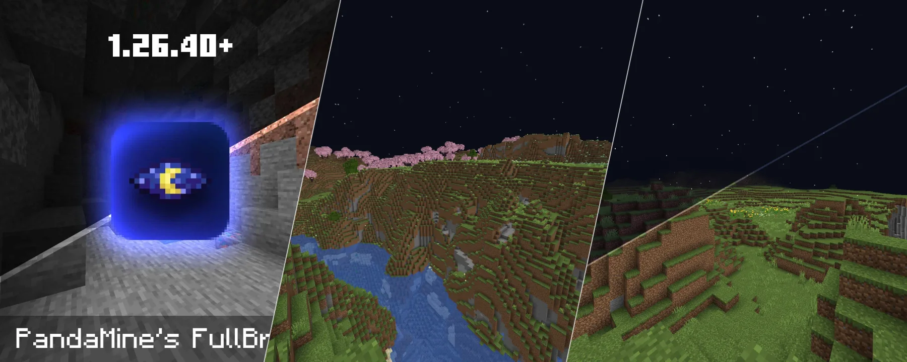 PandaMine's Fullbright (Night Vision) - 1.26 | Achievements Friendly — PandaMine's Fullbright (Night Vision) - 1.26 | Achievements Friendly screenshots 1–3
