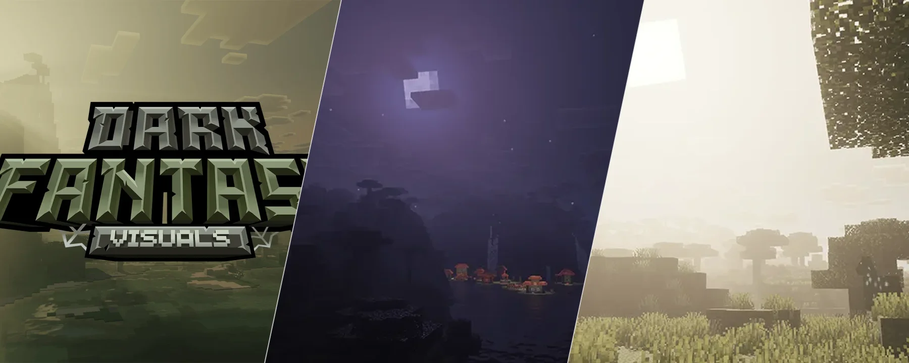 Dark Fantasy Visuals (Bedrock Resource Pack) — Dark Fantasy Visuals (Bedrock Resource Pack) screenshots 1–3