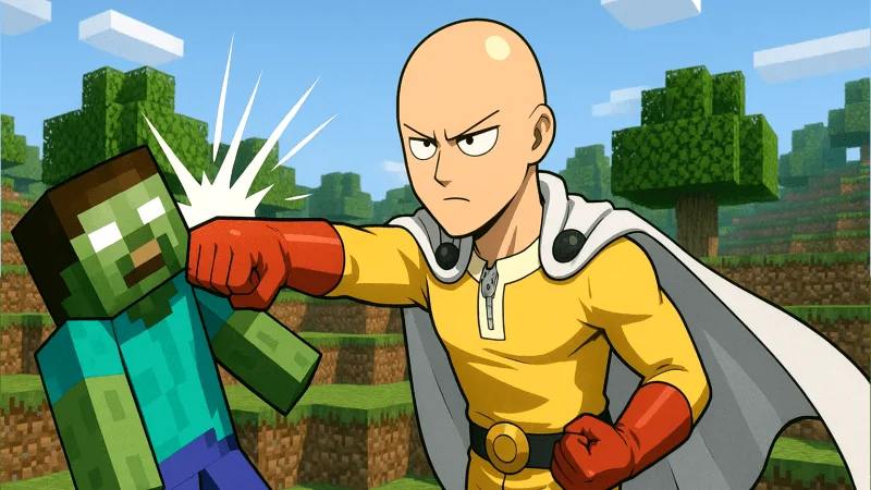 ONE PUNCH PLAYER (no player.json + experiments) — MCPEDL