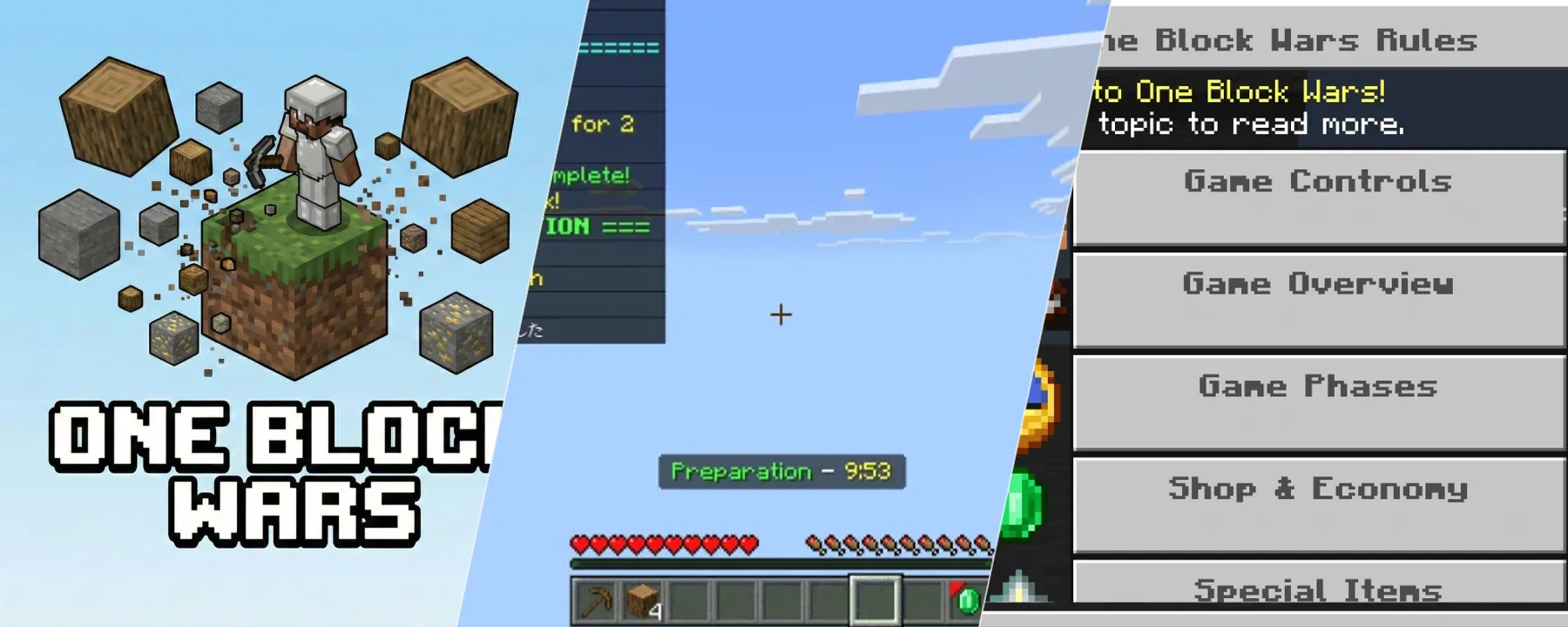 One Block Wars -The Ultimate PvP Skyblock Map- — One Block Wars -The Ultimate PvP Skyblock Map- screenshots 1–3
