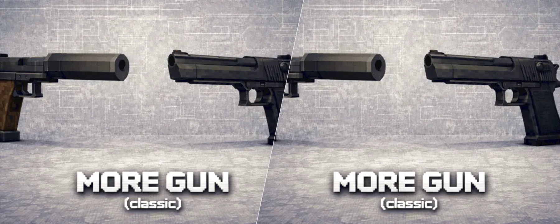MORE GUN (classic) — MORE GUN (classic) screenshots 1–2