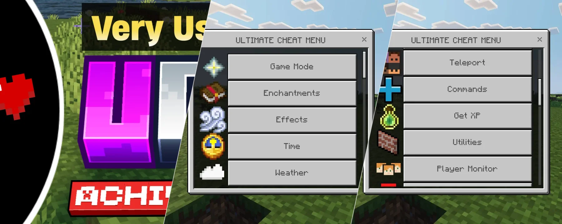Ultimate Cheat Menu - Achievement Friendly — Ultimate Cheat Menu - Achievement Friendly screenshots 1–3