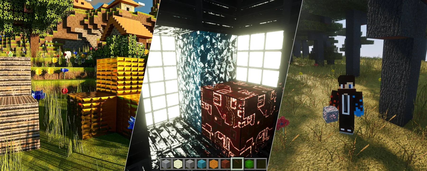 Optimum Realism for Bedrock Edition [Vibrant Visuals Compatible] — Optimum Realism for Bedrock Edition [Vibrant Visuals Compatible] screenshots 1–3