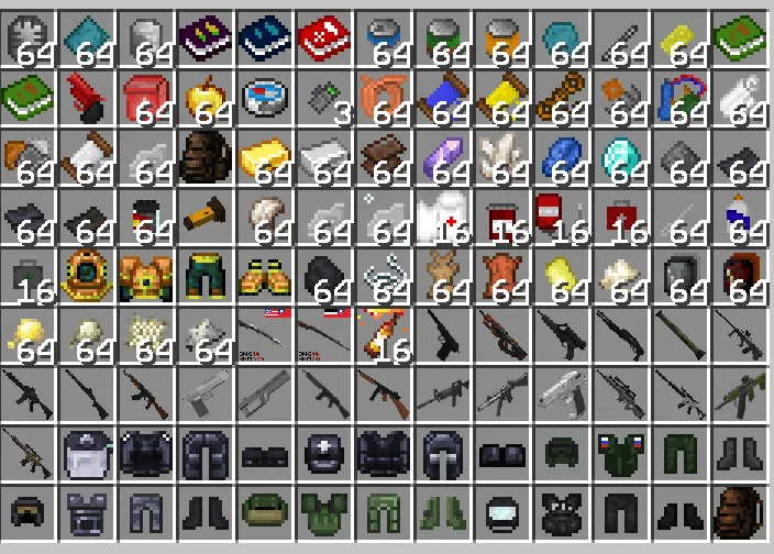 Simple Zombies — Some loot from the mod