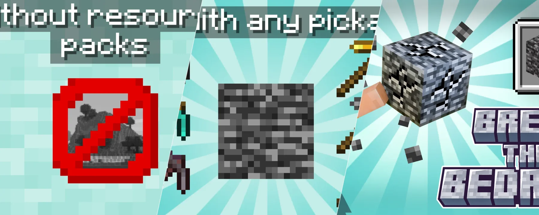 BREAK the BEDROCK — BREAK the BEDROCK screenshots 1–3