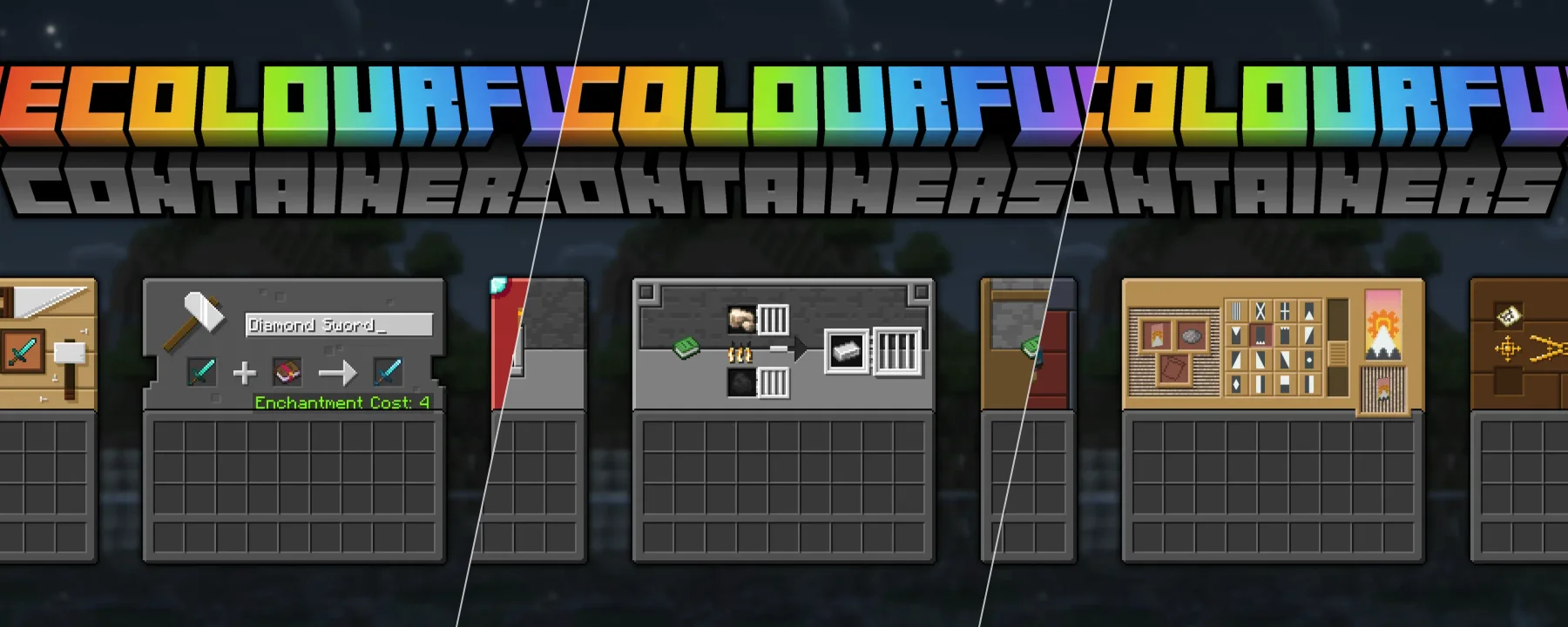 Recolourful Containers GUI + HUD (DARK) — Recolourful Containers GUI + HUD (DARK) screenshots 1–3