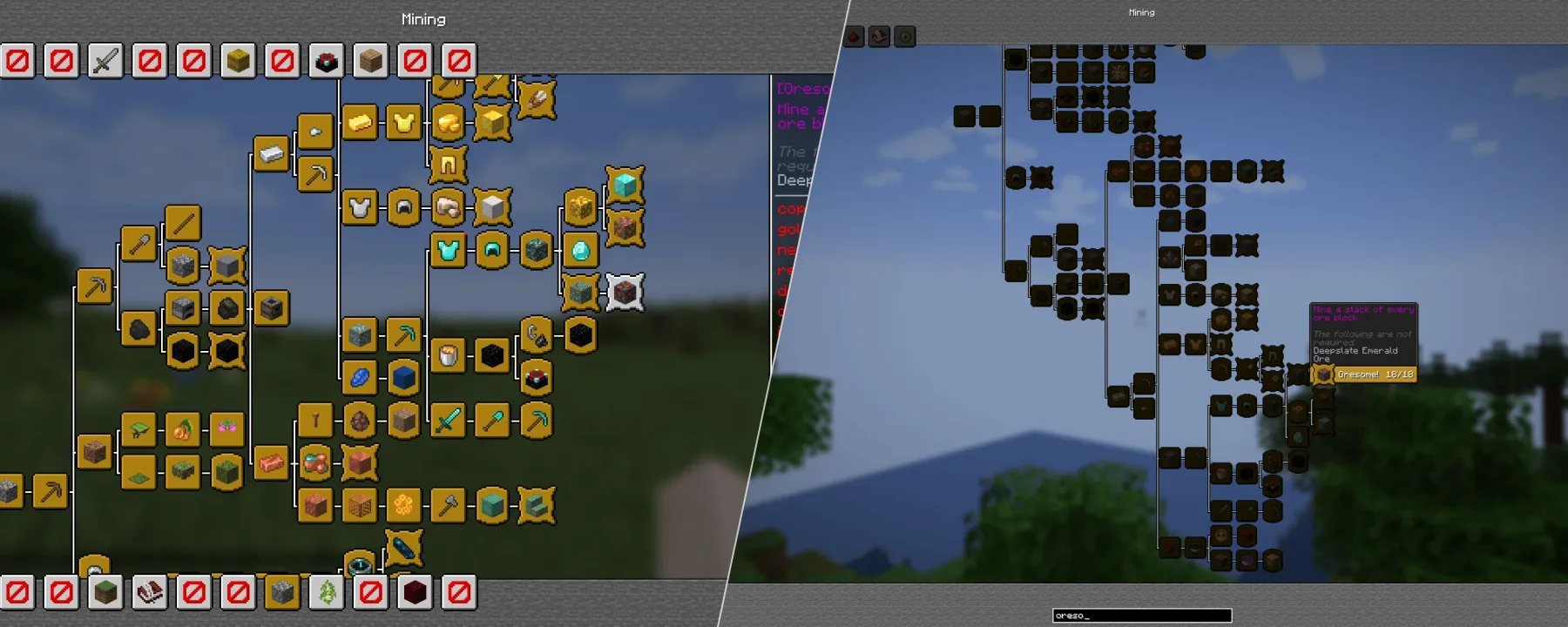 Advancements Reloaded — Advancements Reloaded screenshots 1–2