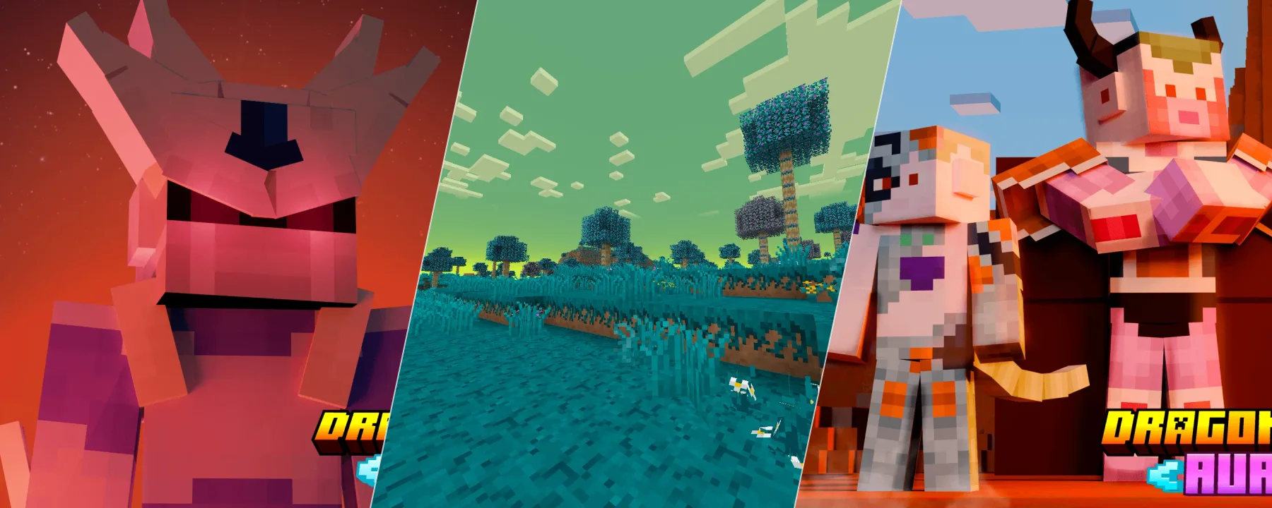 DragonMine Z - Dragon Ball in Minecraft! — DragonMine Z - Dragon Ball in Minecraft! screenshots 1–3