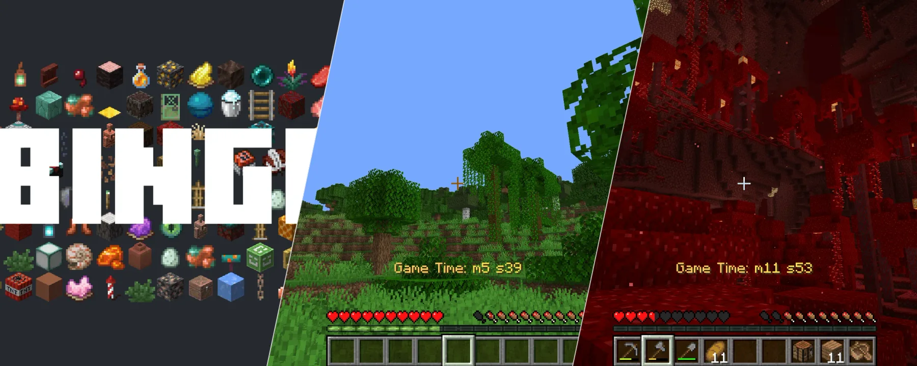Minecraft Bingo — Minecraft Bingo screenshots 1–3