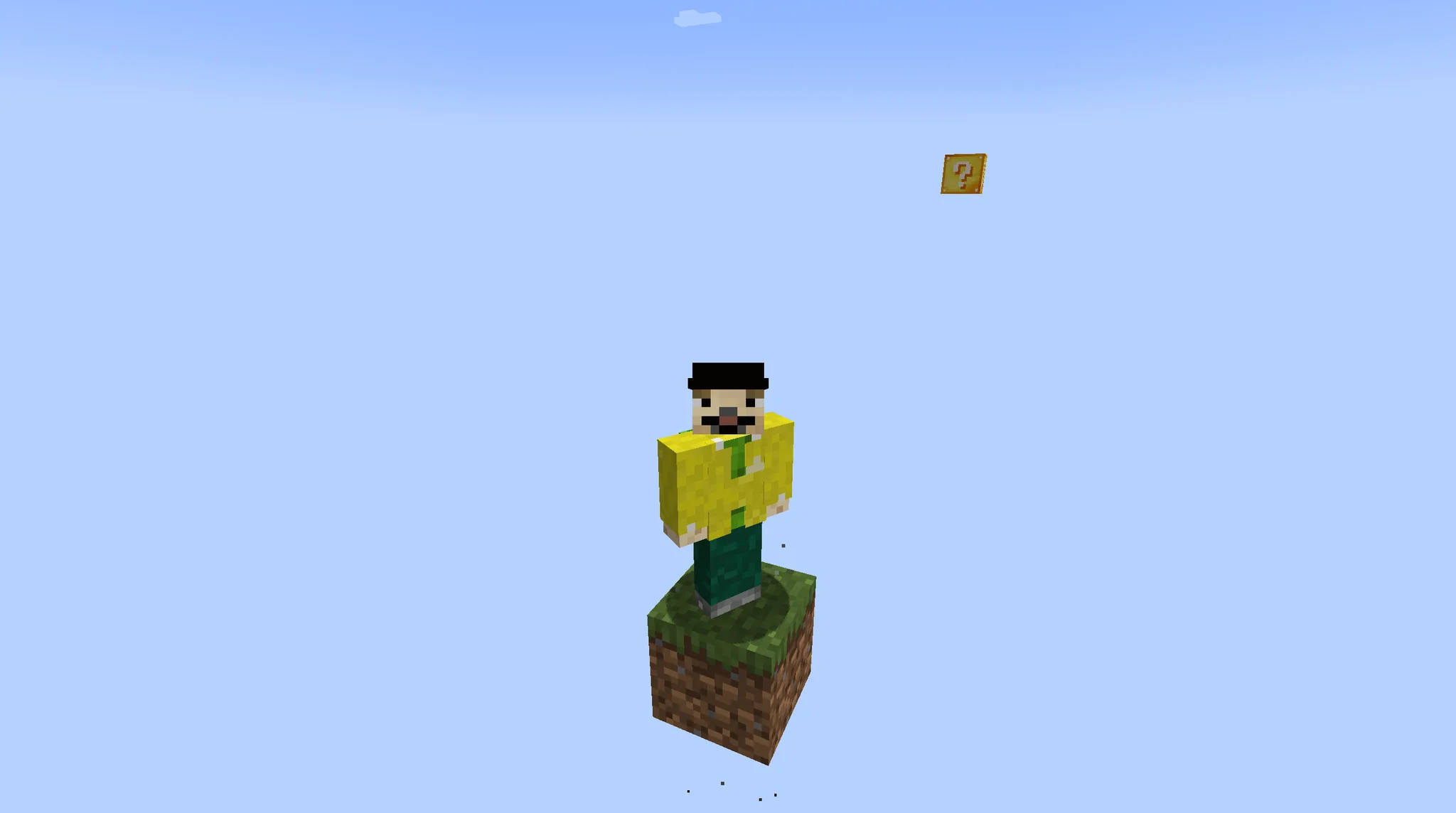 One Lucky Block - Skyblock / OneBlock with Dimensions — Ominous Lucky Block in the distance